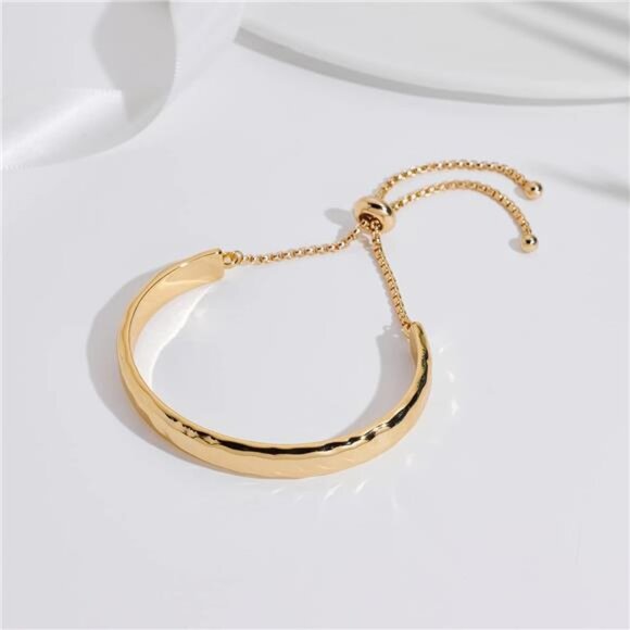 Adjustable Slider Bracelets for Women Bar Friendship Bangle Bracelet for Women - Picture 4 of 7